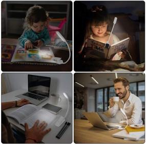 img 2 attached to 📚 OSALADI Rechargeable LED Book Light: Clip-on Reading Light with 3 Brightness Levels & Eye Protection – Perfect for Reading in Bed, Car, and Travel