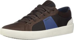 img 4 attached to 👟 Geox Warley: Stylish Black Leather Sneakers for Men - Shop Now!