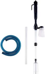 img 4 attached to 🐠 Lpraer Electric Fish Tank Gravel Cleaner Siphon Pump with Hose & 3Pcs Filter Bag - Aquarium Water Changer for Cleaning Gravel, Sands, and Fish Tanks