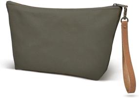 img 4 attached to 💄 Vercrod Minimalist Canvas Makeup Bag: Organizing Travel Essential Cosmetics in Style!