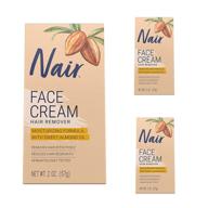 🧔 nair's 2 oz pack of 3: moisturizing face cream for upper lip, chin, and facial care logo