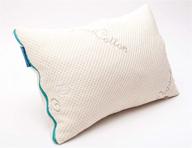 everpillow by infinitemoon: adjustable fill luxury bed pillow - natural latex & organic cotton - queen size logo