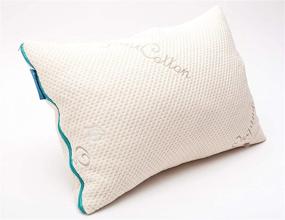 img 4 attached to Everpillow by Infinitemoon: Adjustable Fill Luxury Bed Pillow - Natural Latex & Organic Cotton - Queen Size