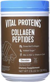 img 4 attached to Vital Protein Collagen Peptides: Pasture Raised, Grass Fed, Paleo Friendly, Dairy & Gluten Free, Chocolate Flavor, 32.56 Oz