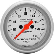 auto meter 4344 ultra-lite electric pyrometer gauge kit - accurate heat monitoring for optimal performance logo