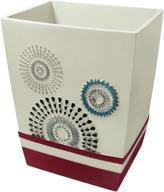 🚮 burgundy suzanni waste basket by popular bath: chic addition to your bathroom essentials logo