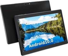 img 2 attached to 📱 10 inch Tablet Android 10.0 OS - HD IPS Touchscreen, 2GB RAM + 32GB Storage, Quad-Core CPU - Black