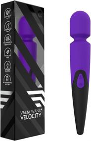 img 4 attached to 💜 Velocity Massage Wand - Unleash Therapeutic Power with Waterproof, Wireless Vibrations (Purple)