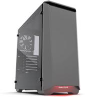 phanteks eclipse p400 steel atx mid tower case - anthracite grey with tempered glass logo