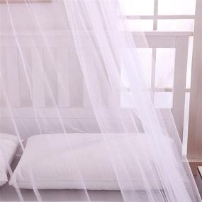 img 1 attached to Faswin Bed Canopy: Perfect Home & 🛏️ Travel Accessory for Single to King Size Beds (White)