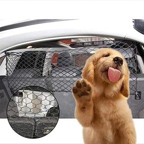 img 3 attached to 🐾 Adjustable Pet Safety Barrier Net for Cars - Practical Dog Barrier Fence for SUVs, Vans, and Trucks - Washable Pet Restraint Travel Block - 47x27.5 Inch