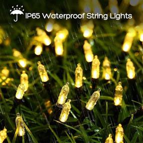 img 1 attached to 33ft 100LED Battery Operated Mini Christmas Lights - Waterproof, 8 Modes & Timer - Ideal for Christmas Trees, Home, Garden, Party and Holiday Decoration (Warm White)