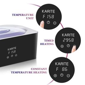 img 1 attached to Karite Paraffin Wax Bath 4000ml - Paraffin Wax Machine for Hand and Feet, Auto-time and Keep Warm - Moisturizing Kit for Arthritis Relief