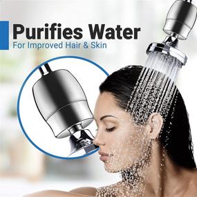 img 1 attached to 2 Pack 18-Stage Shower Filter- Enhanced Showerhead Filter Decreases Dry, Itchy Skin, Dandruff, and Eczema- Enhances Skin, Hair, and Nail Health- Eliminates Chlorine, Fluoride, and Harmful Heavy Metals