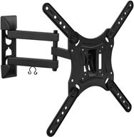 📺 mount-it! full motion tv wall mount with swivel & tilt arm - fits 26-55 inch screens, vesa 400x400, holds up to 66 lbs logo
