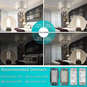 img 3 attached to 🌟 Enhanced Ambiance: Dimmable Daylight Cotanic Chandelier Replacement for Perfect Lighting