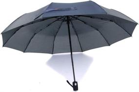 img 1 attached to BubblePop Windproof Travel Umbrella Navy Umbrellas in Folding Umbrellas
