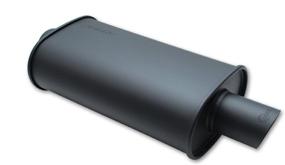 img 1 attached to 🔥 Vibrant Streetpower 1146 Flat Oval Muffler in Sleek Black
