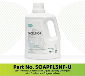 img 3 attached to Excelsior Eco-Friendly Laundry Detergent: Concentrated Unscented Liquid in Eco Bottle - Biodegradable, Solvent, and Phosphate Free - Ideal for Standard and High-Efficiency Washers - 3 Liter Size