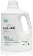 excelsior eco-friendly laundry detergent: concentrated unscented liquid in eco bottle - biodegradable, solvent, and phosphate free - ideal for standard and high-efficiency washers - 3 liter size logo