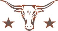 🐂 longhorn stencil | small size 6 x 3.25 inch xs | cow bull skull texas farm animal stencils for painting templates logo