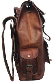 img 3 attached to 🎒 DHK Handmade Day Pack Messenger Backpack: Stylish and Functional Carry-All