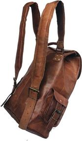 img 1 attached to 🎒 DHK Handmade Day Pack Messenger Backpack: Stylish and Functional Carry-All