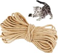 🐱 mxiixm 100% natural sisal rope for cat scratching post—ideal 5/6/8 mm diameter hemp twine for repairing or diy cat tree tower scratcher logo