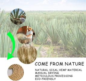 img 2 attached to 🐱 MXiiXM 100% Natural Sisal Rope for Cat Scratching Post—Ideal 5/6/8 mm Diameter Hemp Twine for Repairing or DIY Cat Tree Tower Scratcher