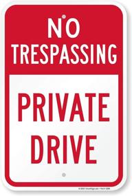 img 4 attached to Premium Private SmartSign Aluminum - No Trespassing Notice