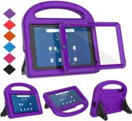 bmouo kids case for onn 7 inch tablet 2019 (model: 100005206) - purple, shockproof lightweight protective handle stand case with screen protector for onn 7 inch tablet logo