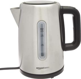 img 4 attached to ☕ Amazon Basics Stainless Steel Fast Electric Hot Water Kettle | Portable, 1.7-Liter capacity for Tea and Coffee | Silver