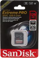 📸 sandisk extreme pro sdxc uhs-ii flash memory card, 128gb, black logo