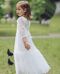 img 2 attached to Lace Boho-Chic Flower Girl Dress for First Communion - Stunning Dresses with Enhanced SEO