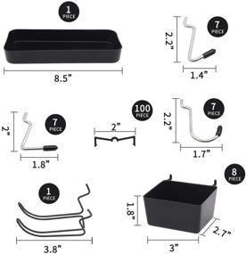 img 1 attached to Industrial Hardware Organizer: Pegboard Assortment for Efficient Accessory Management