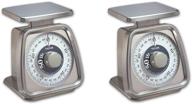 📏 pack of 2 taylor stainless steel analog portion control scales - 50-pound capacity logo