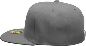 img 1 attached to 🧢 Get 6-Pack Gelante Plain Blank Flat Brim Adjustable Snapback Baseball Caps