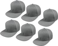 🧢 get 6-pack gelante plain blank flat brim adjustable snapback baseball caps logo