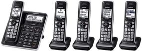 img 2 attached to 📞 Panasonic KX-TG985 DECT 6.0 Bluetooth 5-Handset Телефонный пакет: улучшенная связь и удобство