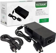 💡 yccteam xbox one power supply brick, [newest updated version] ac adapter cord replacement charger for xbox one with cable - auto voltage 100-240v, black logo