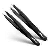 precision tweezers stainless hand filed effortless logo