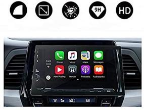 img 3 attached to 🚗 HD Clear TEMPERED GLASS Car In-Dash Screen Protector for 2018 2019 2020 Honda Odyssey Touring 8 Inch Display Audio Touch Screen Navigation System