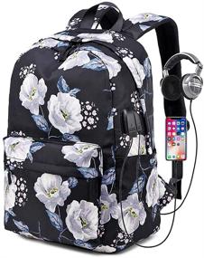 img 4 attached to Backpack Bookbags Charging Fashion Rucksack Backpacks for Laptop Backpacks