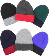 tobeinstyle knitted acrylic winter beanies logo