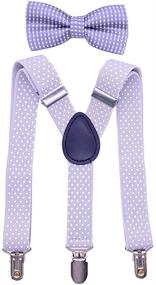 img 2 attached to AYOSUSH Child Suspenders Polka Adjustable