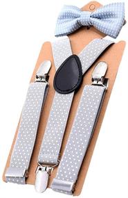 img 1 attached to AYOSUSH Child Suspenders Polka Adjustable