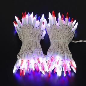 img 2 attached to CIRZA 150 LED Red White＆Blue Christmas String Lights