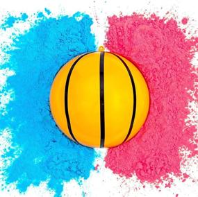 img 2 attached to Gender Reveal Basketball - Innovative Leak-Proof Design. 🎉 Largest Size and Maximum Powder for Spectacular Puff, Stunning Photos!