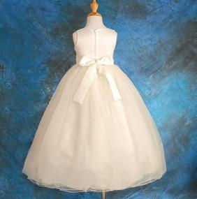 img 1 attached to 👗 Girls' Empire Waist Wedding Flower Girl Dresses - Pageant, Party, Ball Gown Special Occasion Outfit - Formal Wear by Dressy Daisy
