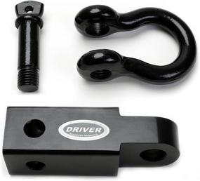 img 1 attached to 🚗 Driver Recovery 2 Inch Shackle Hitch Receiver - 5-Ton (10,000 Pound) Towing Capacity Accessory with 3/4" D-Ring: Ultimate Heavy-Duty Towing Solution